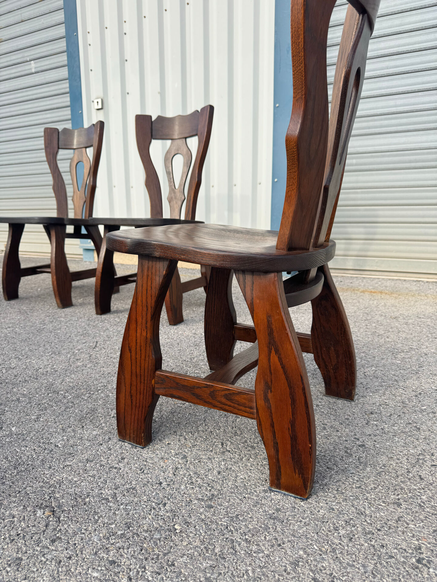 Dining table and 6 chairs by Guillerme and Chambron