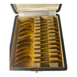 12 small silver-gilt spoons