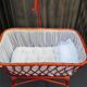 Rattan baby cot 70s