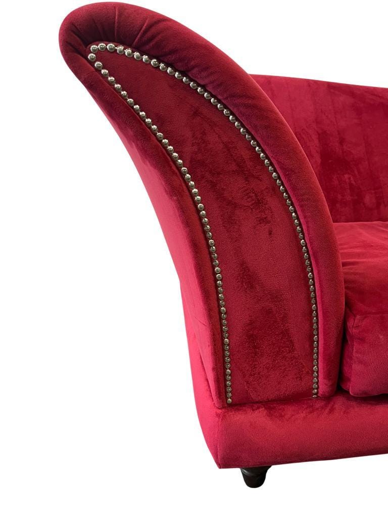 Vintage pink and red sofa