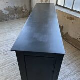 Brutalist black sideboard from the 60s