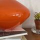 Large orange opaline glass pendant light