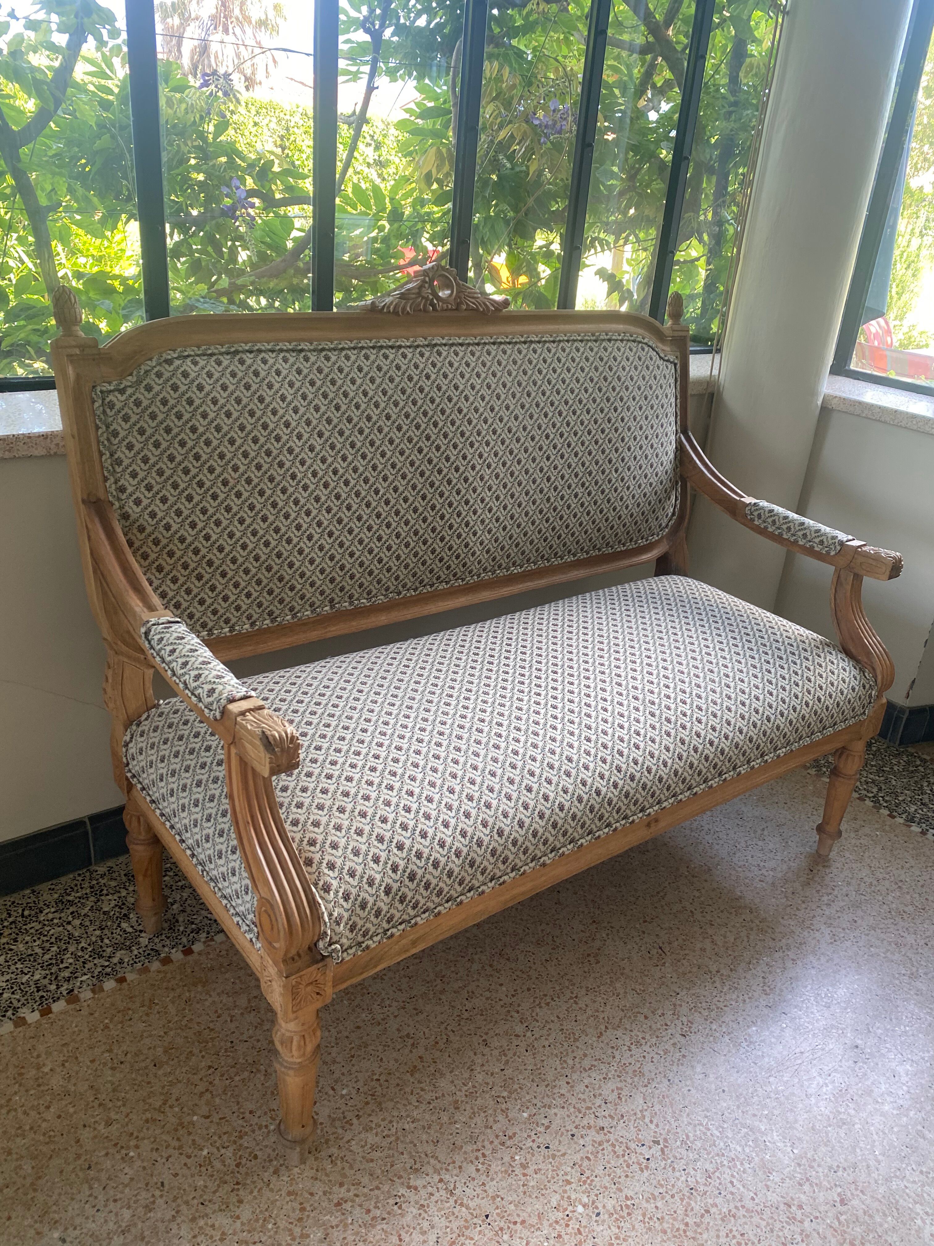 Banquette style Louis XVI