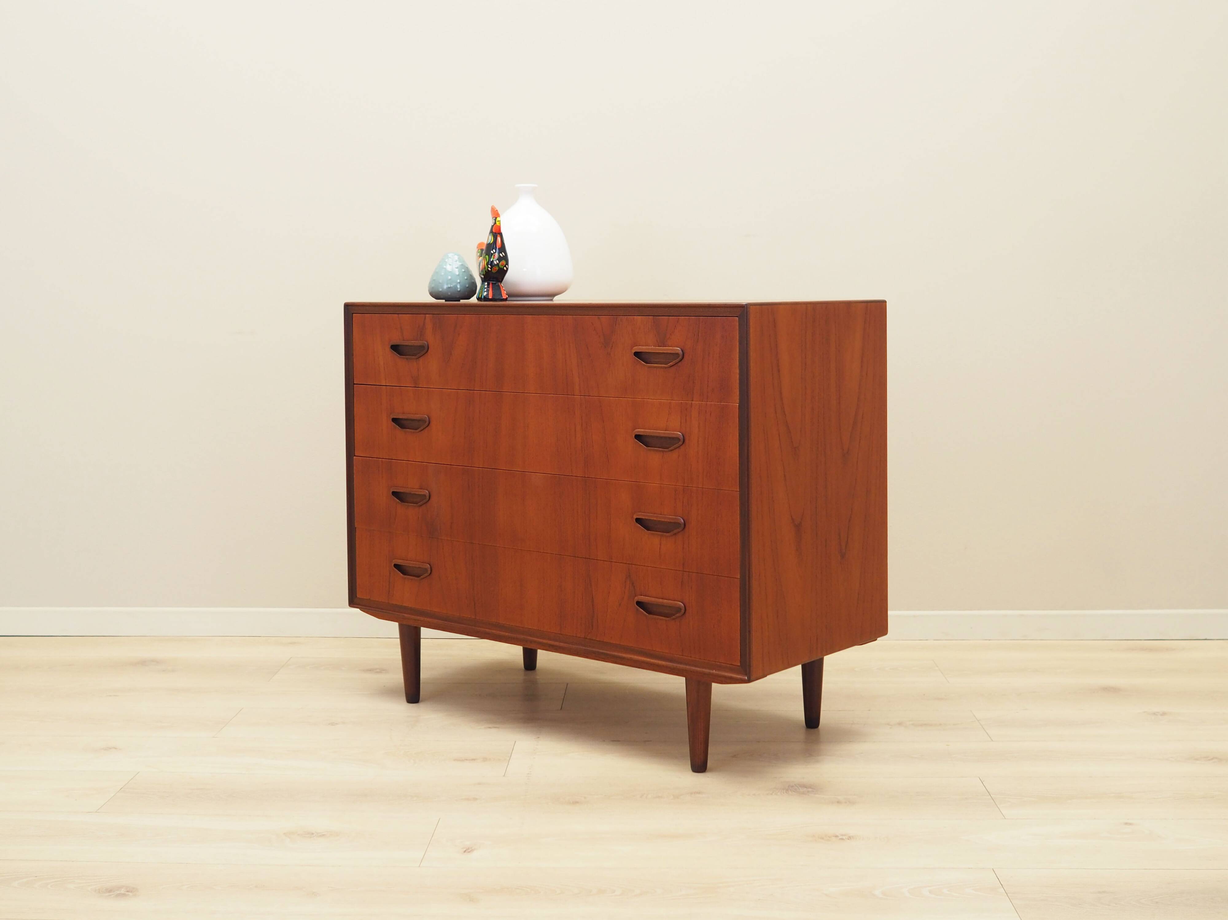Teak chest of drawers, Danish design, 1970s, production: Denmark