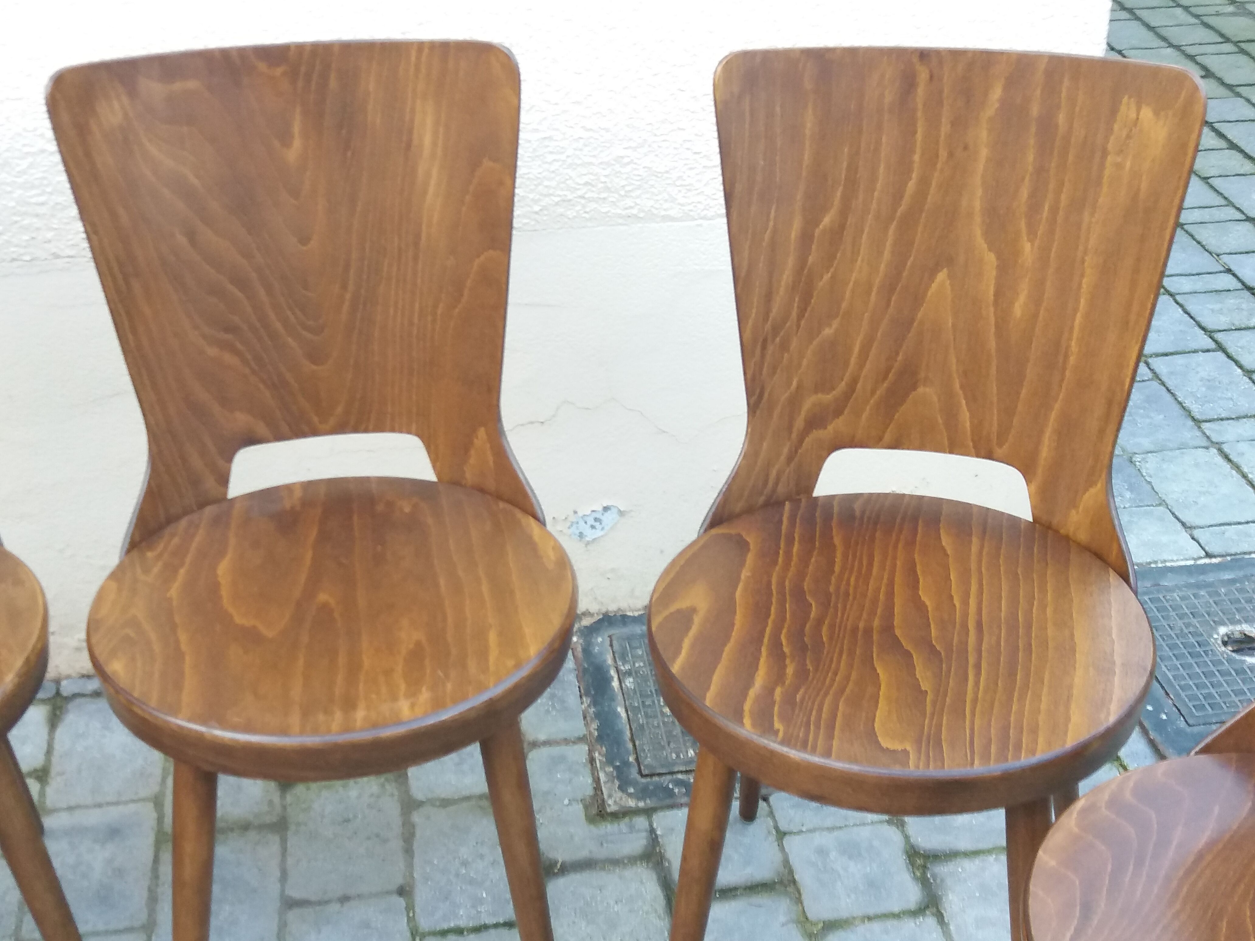 Set of 4 chairs "model dove" baumann