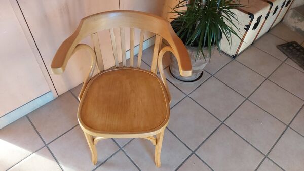 Fauteuil bistrot ou de bureau Baumann en bois