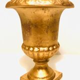 Medici basin in gilded ceramic