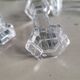 10 hexagonal glass knife holders