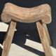Four-legged stool in antique teak from Indonesia H 50 L 52