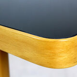 Coffee Table with Black Glass Top by Jiří Jiroutek for Cesky Nabytek, 1960s