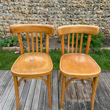 Pair of chairs bistro baumann blond beech