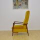 Mid-century armchair with folding footrest, 1960s