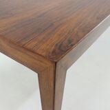 Severin hansen minimalist palisander coffee table, denmark, 1960