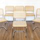 6 Cesca B32 Breuer Chairs Made in Italy - Seat caning redone