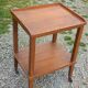 Pair of vintage 50s oak side tables