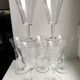 Set of 7 glasses of wine / crystal water 60s