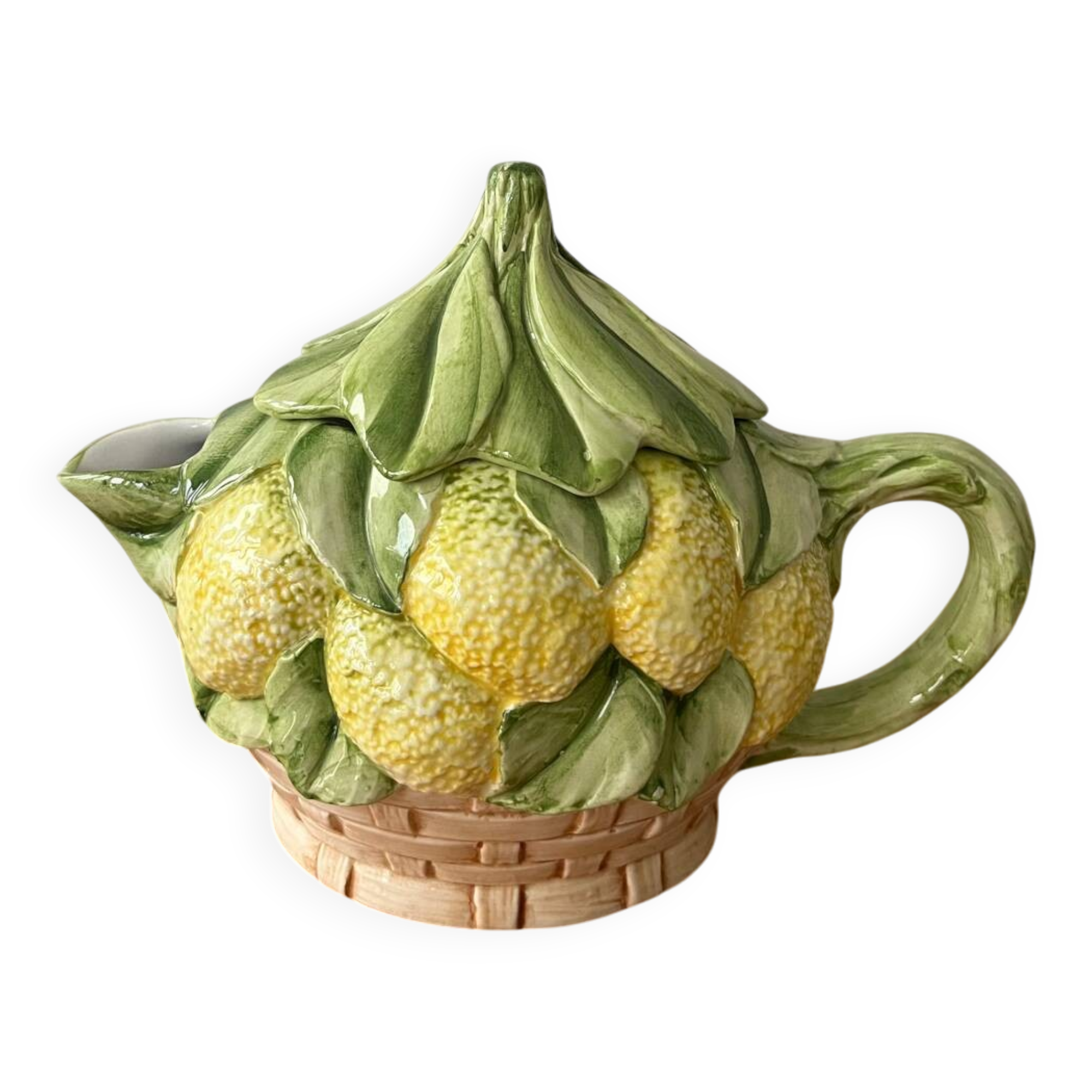 Teapot lemon pattern