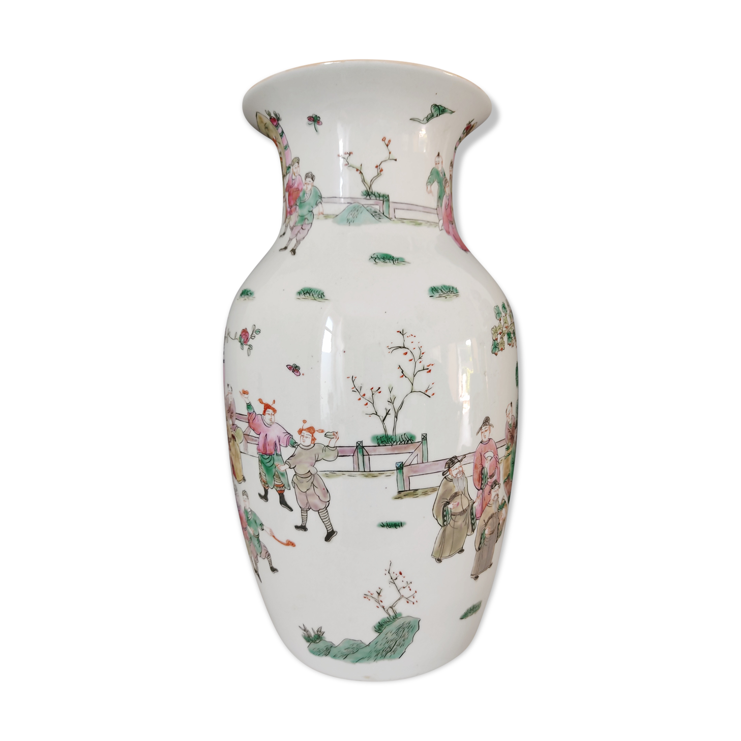 Chinese vase porcelain decoration characters