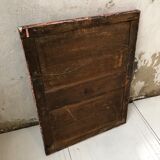 Pink patinated mirror 19th 54x70cm