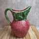 Strawberry-shaped earthenware jug – vintage ceramic