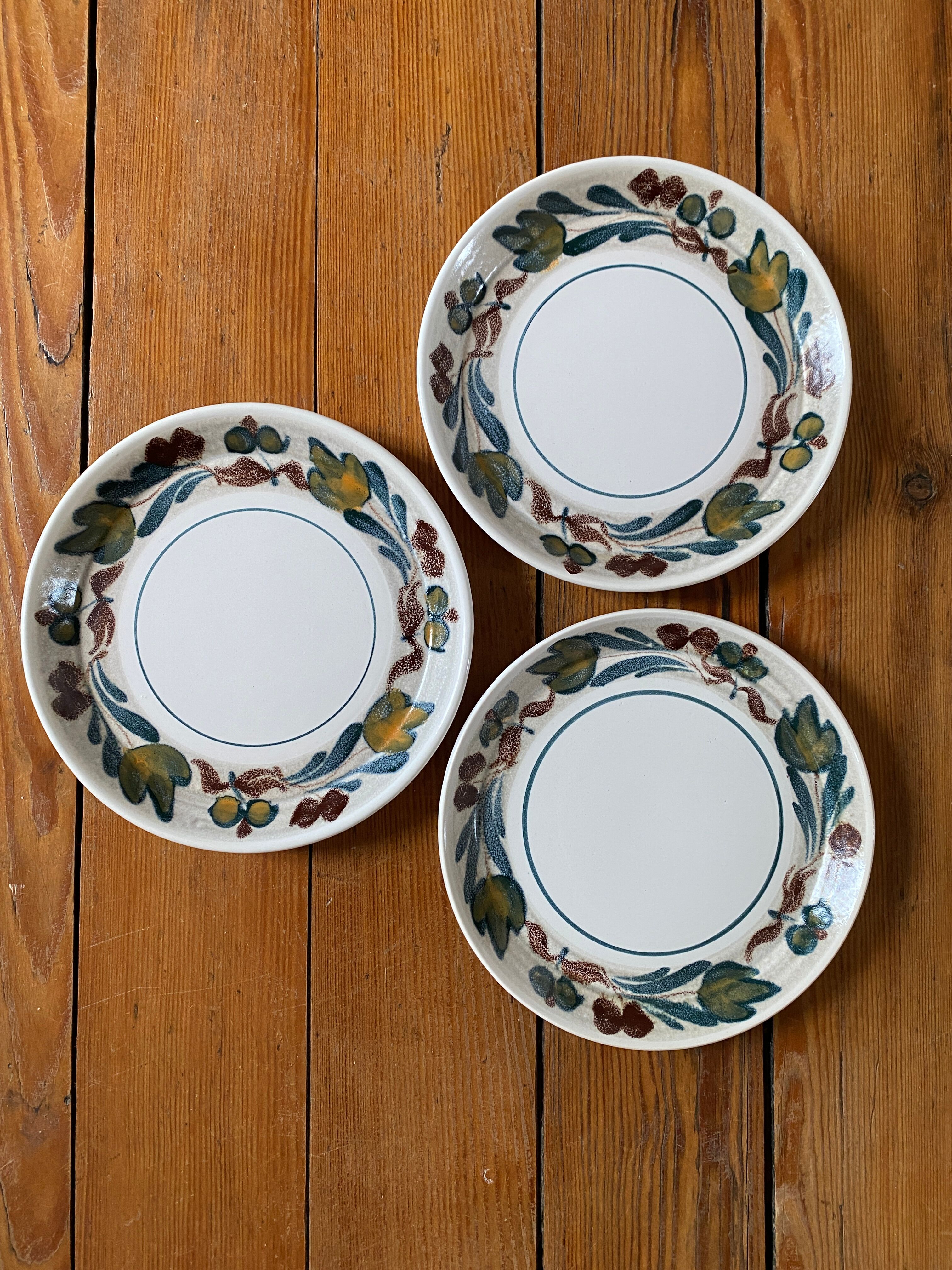 Set of 3 dessert plates M.B.F.A. Pornic