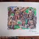 Pierre Lacroux (1909-1993) Gouache 24 x 32 cm - rural scene 1981
