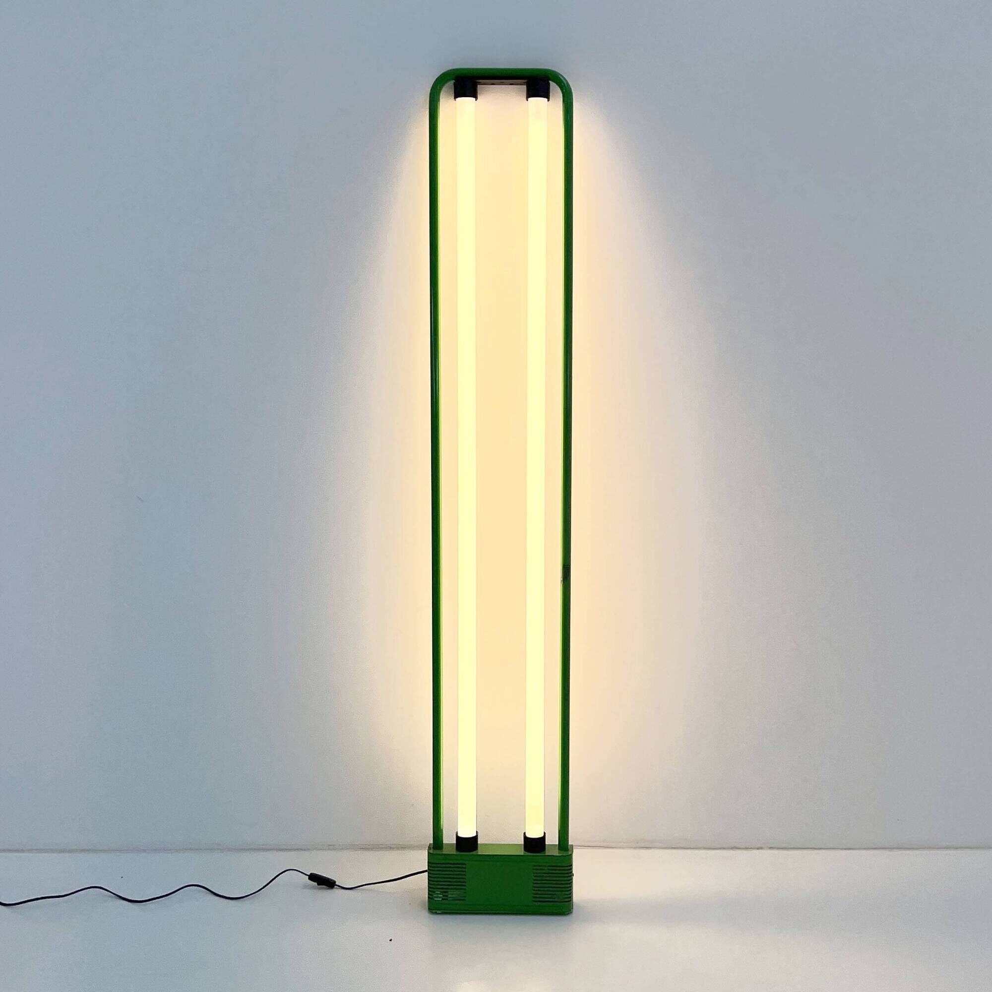 Green floor lamp by Gian N. Gigante for Zerbetto, 1980