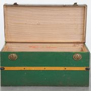 Large Antique Travel Trunk / Coffee Table from the Early 1900s with Handles