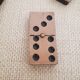 Old wooden domino game