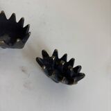 Vintage 1950 hedgehog ashtrays by Walter Bosse for Hertha Baller