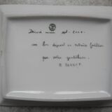 Antique Limoges porcelain ashtray, La Seynie vintage decor