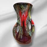Beautiful abstract ceramic vase from Vallauris, France, 1950s