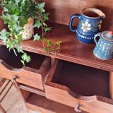 Ancient library in solid wood