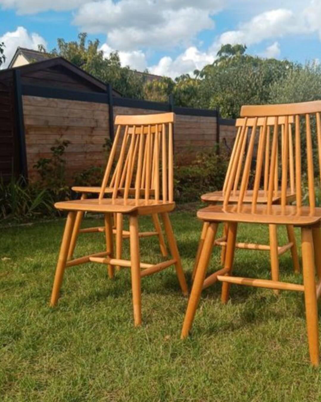 Chaises scandinaves bois