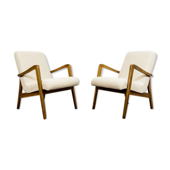 Paire de fauteuils Type 300-138 de Bystrzyckie Fabryki Mebli, années 1960