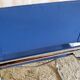 Bauhaus design "cantilever" armchair in blue leather – 80s