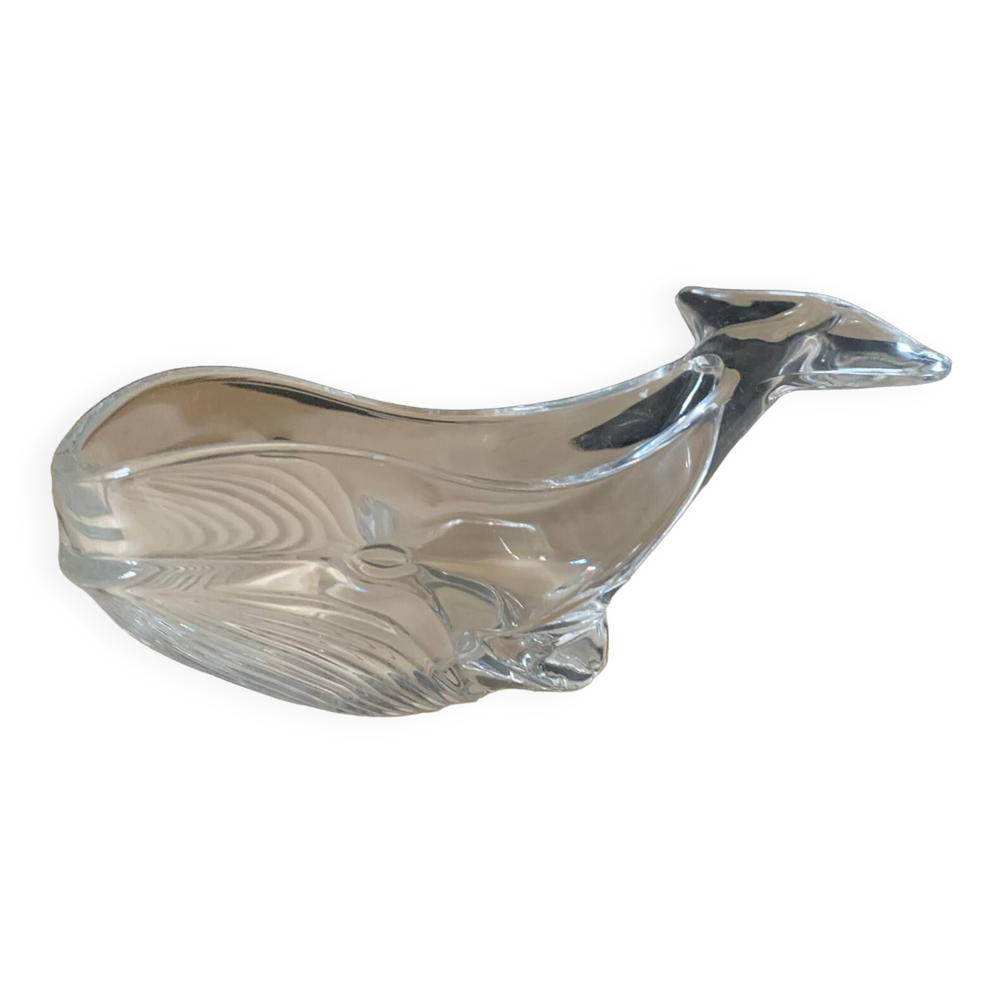 Glass whale pocket tray