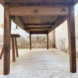 Table de ferme en pin, 1950