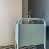 Metal boarding school/convent bedside