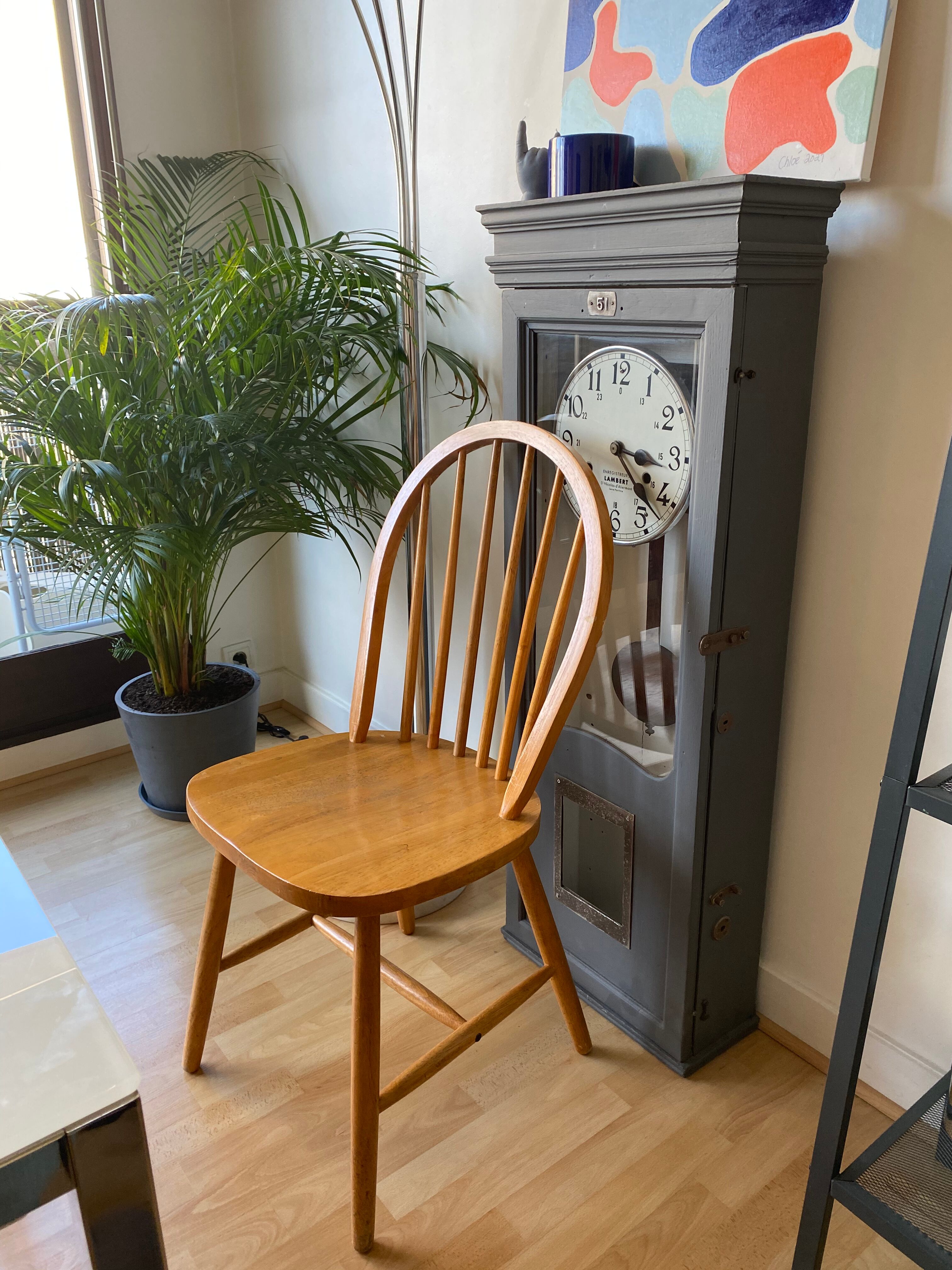 Chaise bois vintage