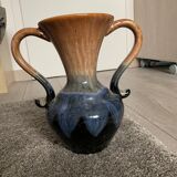 Very beautiful vintage vase in flamed sandstone (croisic)