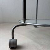 Ikea two-tiered serving trolley with glass.