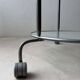 Ikea two-tiered serving trolley with glass.