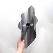 Pair of brushed metal wall lamps 1970