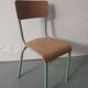 Chaise d'école vintage adulte