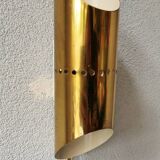 Hollywood Regency-style metal wall lamp 70s
