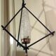 Pair of chandeliers Lunel design pendant lamps 1950s