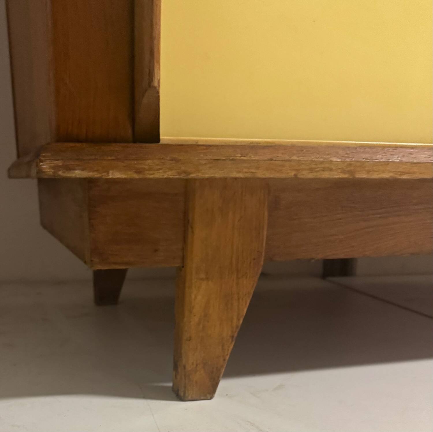 Vintage cabinet with tapered legs