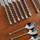 Twisted handle stainless steel cutlery set – Designer cutlery set