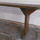 Chapel bench in chestnut wood